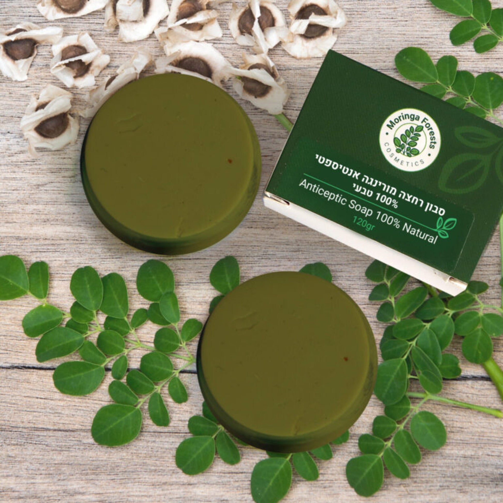 Natural Moringa Antiseptic Soap Kit - 2 Units - moringa forests shop