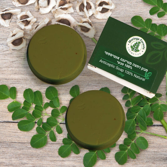 Natural Moringa Antiseptic Soap Kit - 2 Units - moringa forests shop